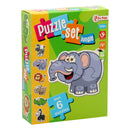 Puzzelset Jungle met 6 Puzzels