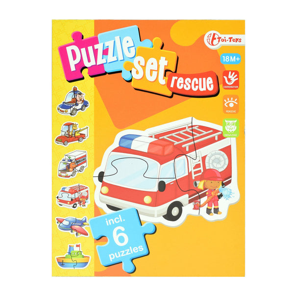 Toi-toys Legpuzzel Set Hulpdiensten Junior Karton 15 Stukjes