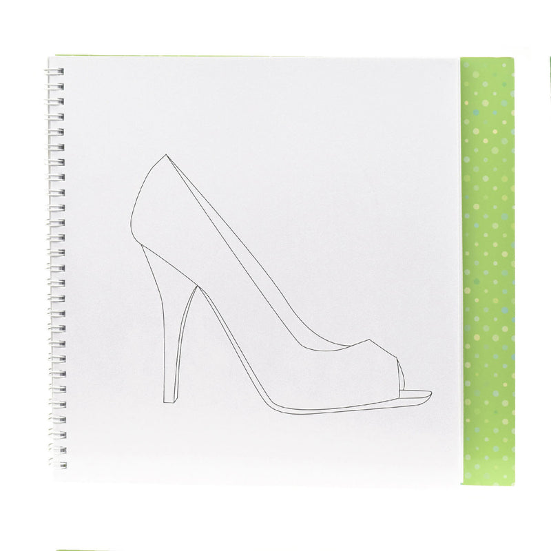 Top Designer Schetsboek - Schoenen met Stickers