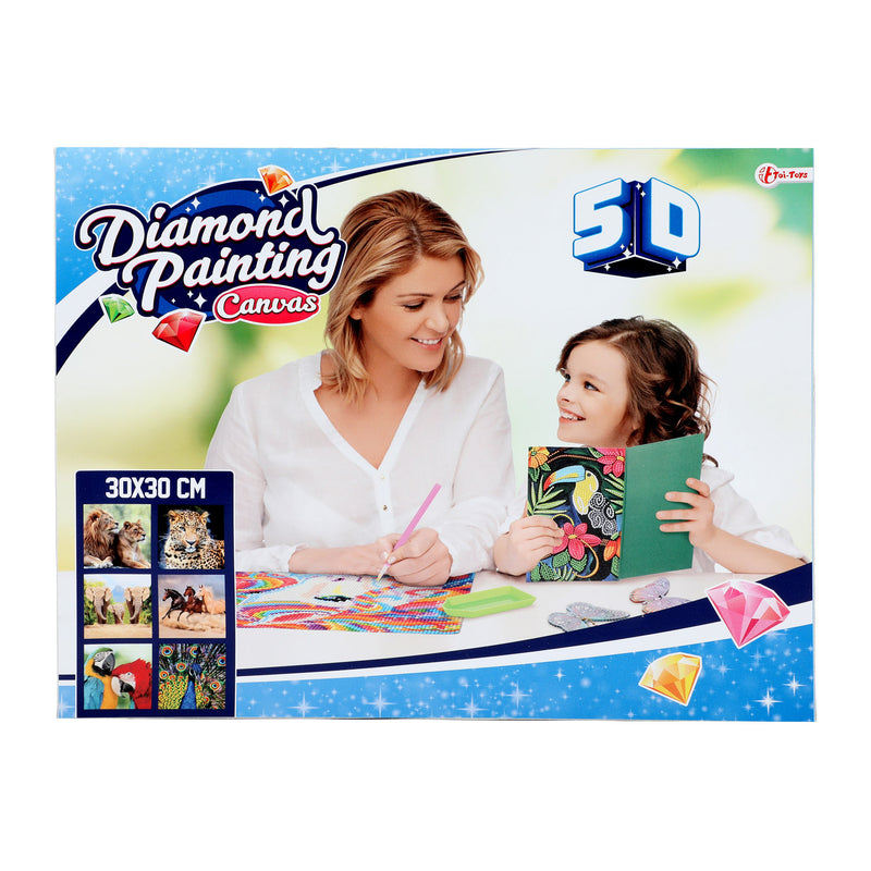 Diamond Painting Canvas Paarden, 30x30cm
