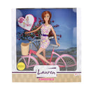 Lauren Tienerpop met Fiets - Brunette
