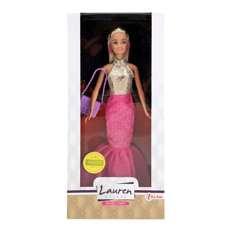 Lauren Tienerpop in Jurk met Schoudertas