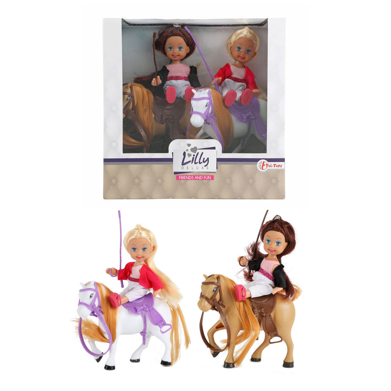 Lilly Tienerpoppen met Paarden, 12cm