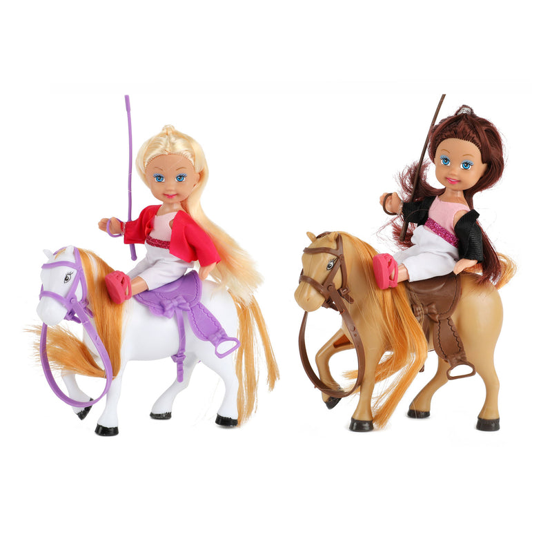 Lilly Tienerpoppen met Paarden, 12cm