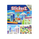 StickerZ Stickerboek Verschillende Voertuigen met Herbruikbare (Raam) Stickers