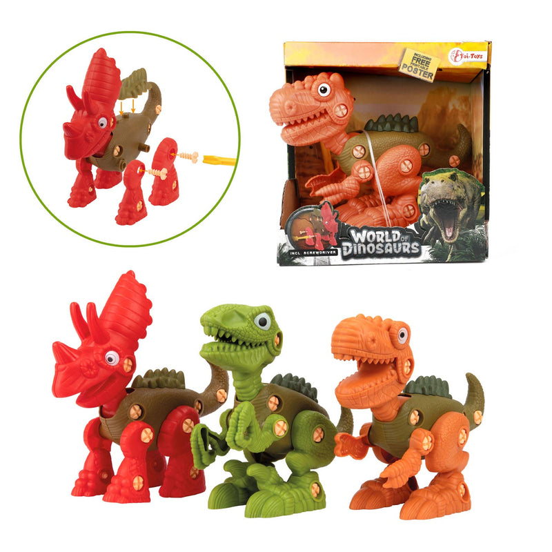 WORLD OF DINOSAURS Bouw een dino (diy) 3ass