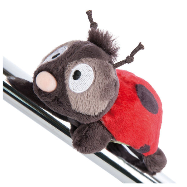 Nici Magnici Pluchen Knuffel Lieverheersbeestje Lennybug met Magneet, 11cm