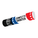 Confetti shooter rood/wit/blauw 20cm