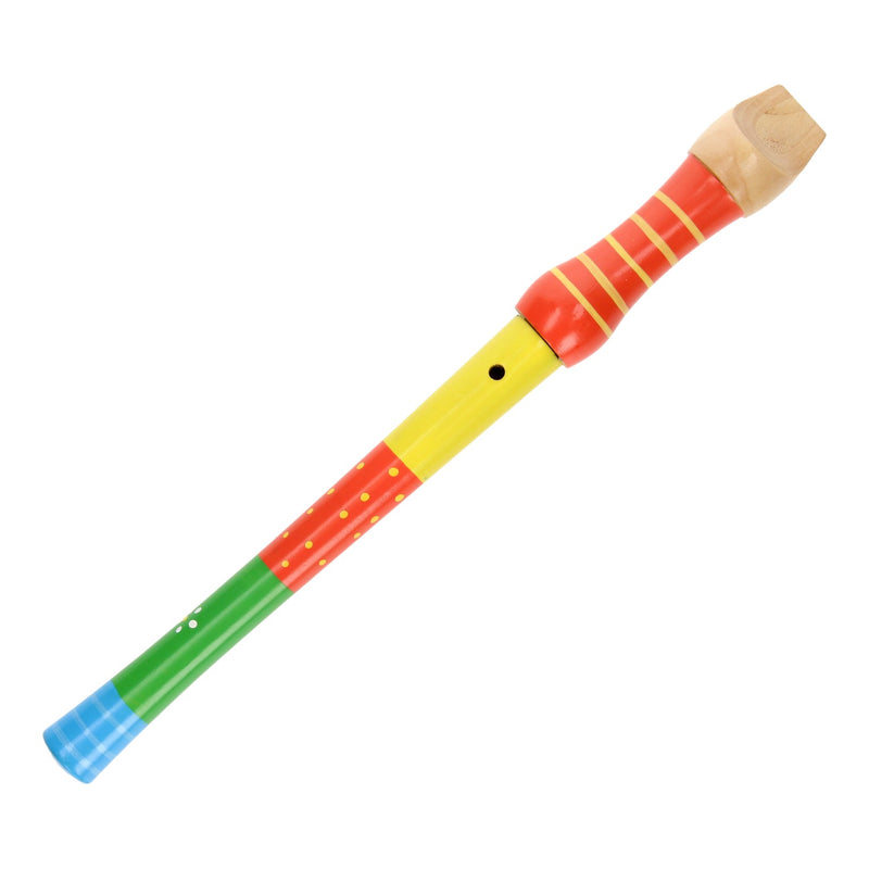 Houten Blokfluit - Oranje