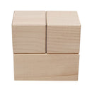 Mijlpaal Blok Hout, 5,6cm