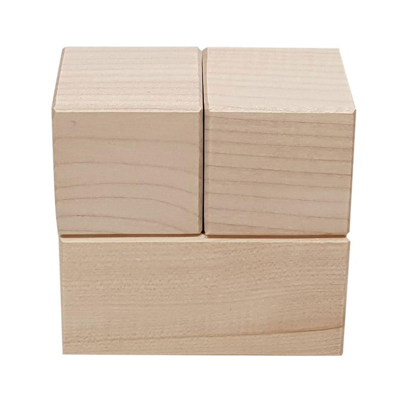 Mijlpaal Blok Hout, 5,6cm