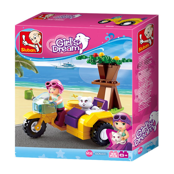 Sluban Girl's Dream Motor met Zijspan