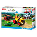 Sluban - Traktor met Boomstammen - 110dlg.