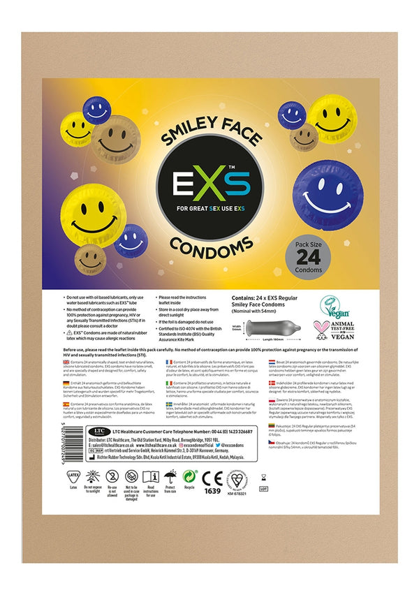 EXS Smiley Face - Condooms - 24 Stuks