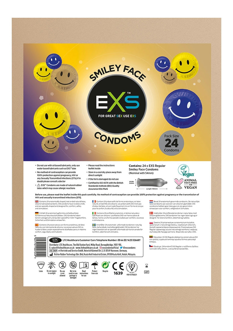 EXS Smiley Face - Condooms - 24 Stuks