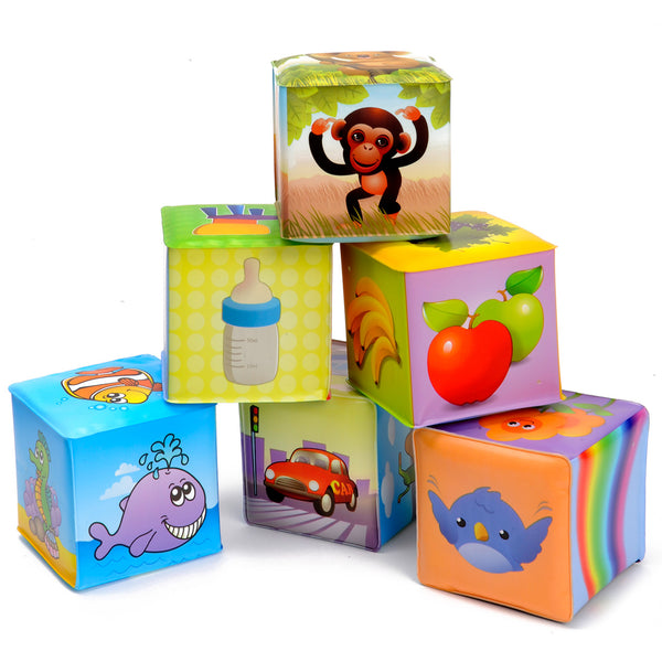 Happy world zachte blokken 6 stuks