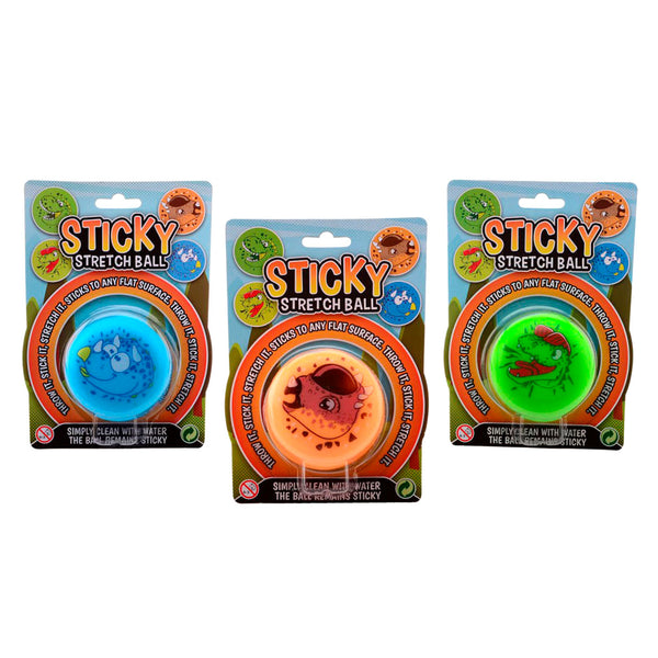 Sticky stretch bal dino op kaart 24345