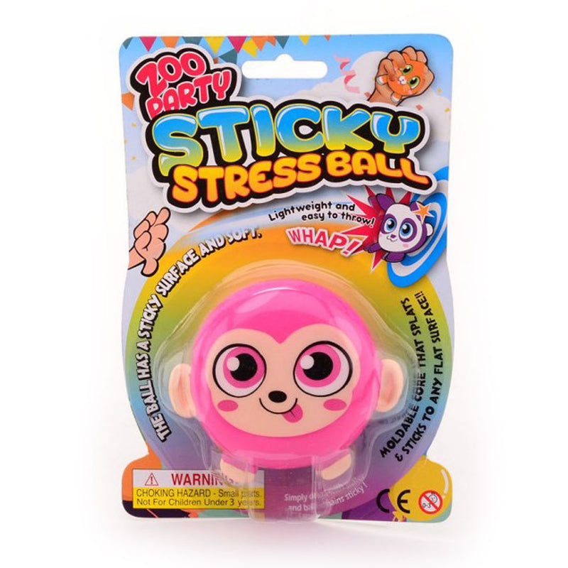 Sticky stretchbal aap op kaart 24352