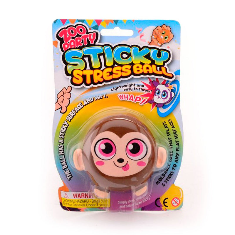 Sticky stretchbal aap op kaart 24352