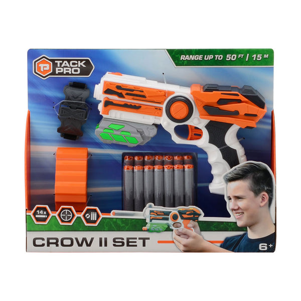 Tack Pro Crow II set met 14 darts en accesoires 23cm