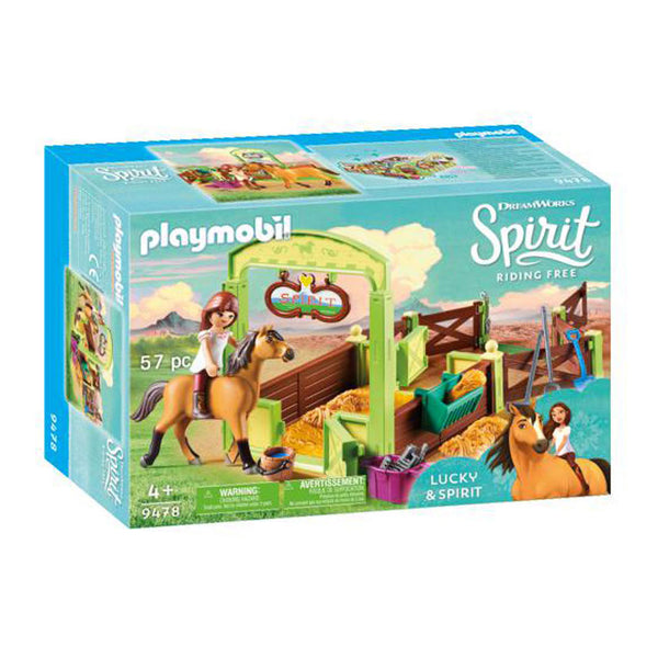 Playmobil 9478 Dreamworks Spirit Paardenbox met Lucky en Spirit