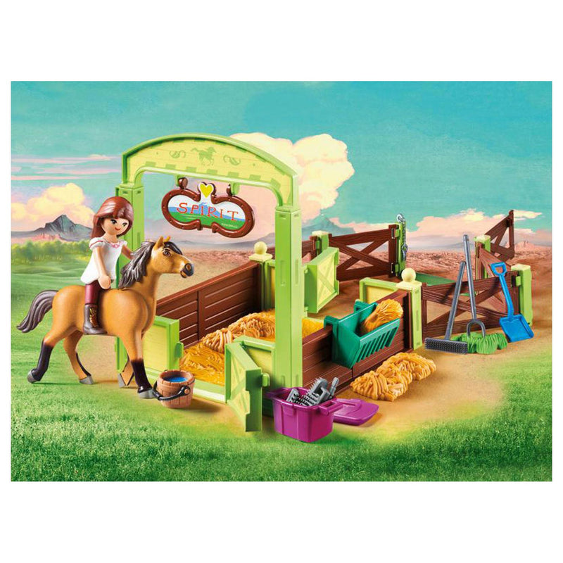 Playmobil 9478 Dreamworks Spirit Paardenbox met Lucky en Spirit
