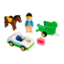 Playmobil 1.2.3. Wagen met Paardentrailer - 70181