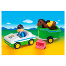 Playmobil 1.2.3. Wagen met Paardentrailer - 70181
