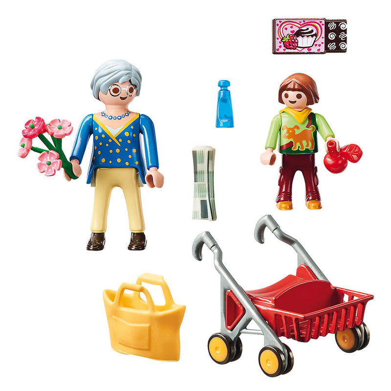 Playmobil 70194 City Life Oma met Rollator + Accessoires