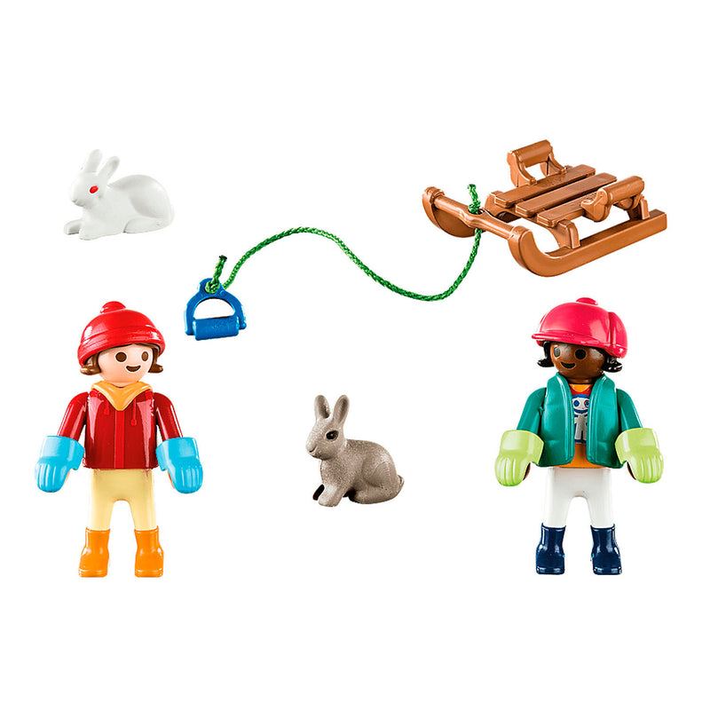 Playmobil 70250 Kinderen met Slee
