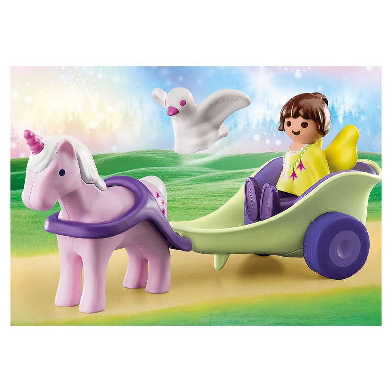 Playmobil 1.2.3. Eenhoornkoets met Fee - 70401