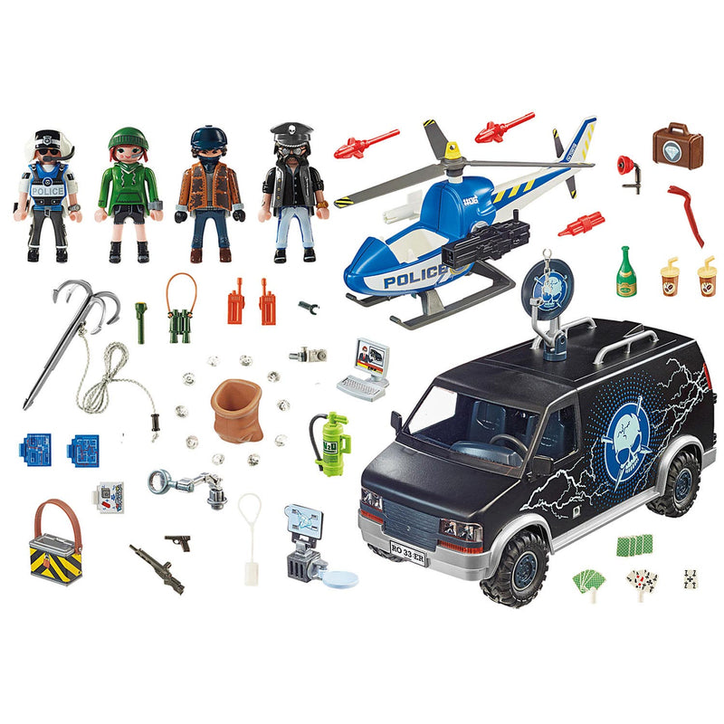 Playmobil 70575 City Action Politiehelikopter Achtervolging van het Vluchtvoertuig