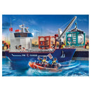 Playmobil 70769 City Action Groot Containerschip met Douaneboot