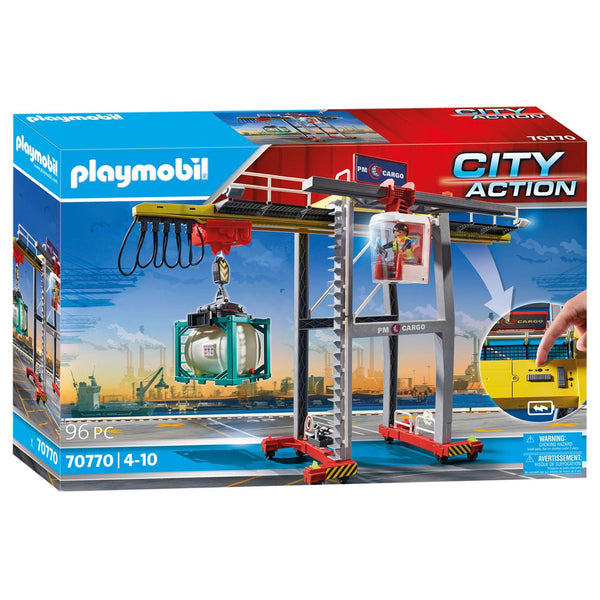 Playmobil City Action Cargo Portaalkraan met containers