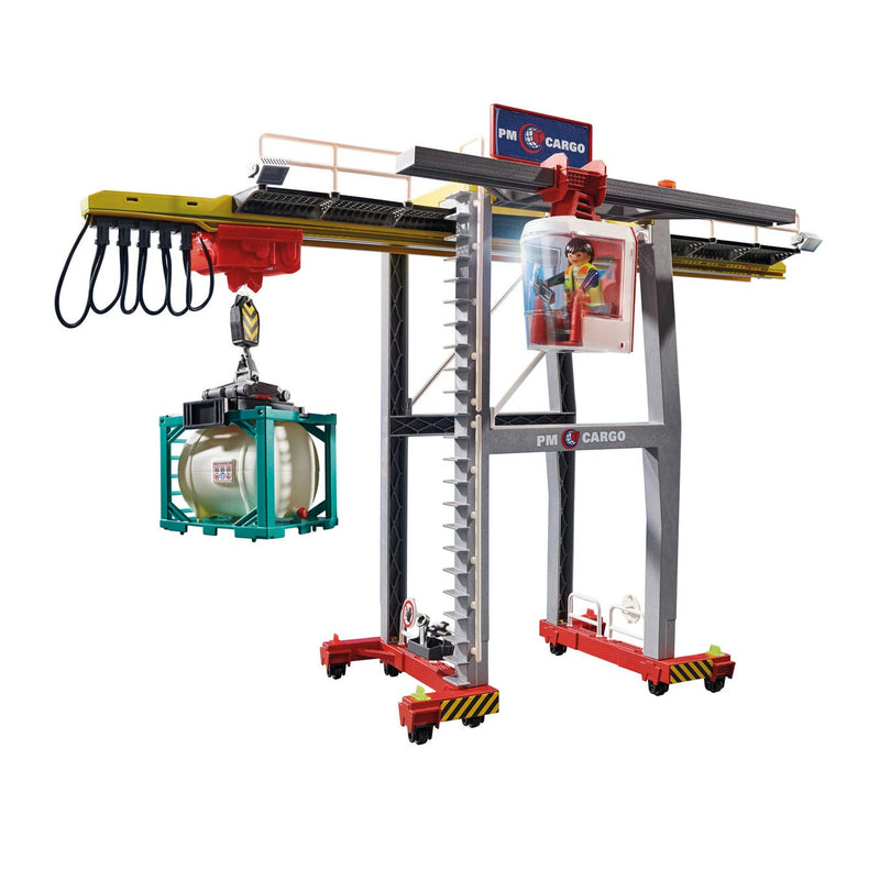 Playmobil City Action Cargo Portaalkraan met containers