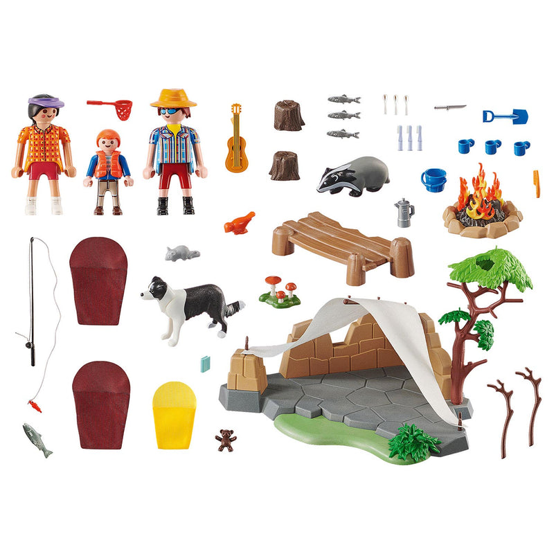 Playmobil Family Fun Familie op kampeertocht - 70743