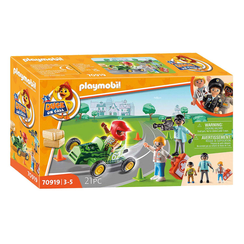 Playmobil 70919 Duck on Call Ambulance Actie Help de Racer