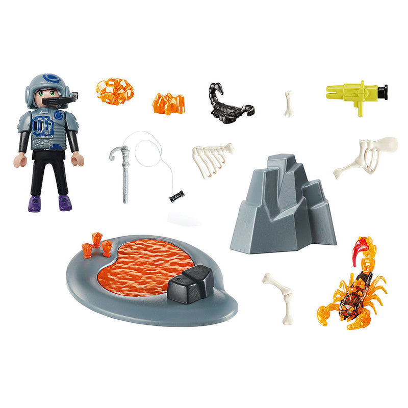 Playmobil Starterpack gevecht tegen de vuurschorpioen