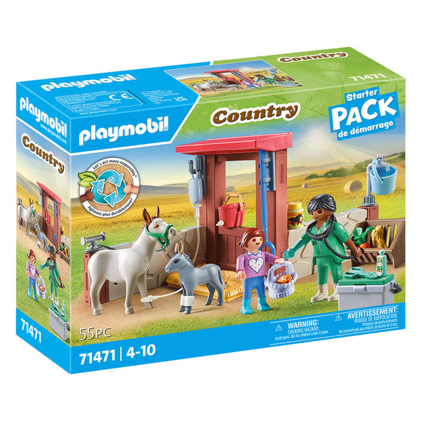 Playmobil Starter Packs Boerderij dierenarts met de ezels