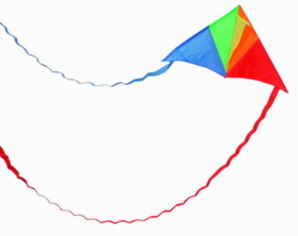 Delta vlieger met slierten 02264