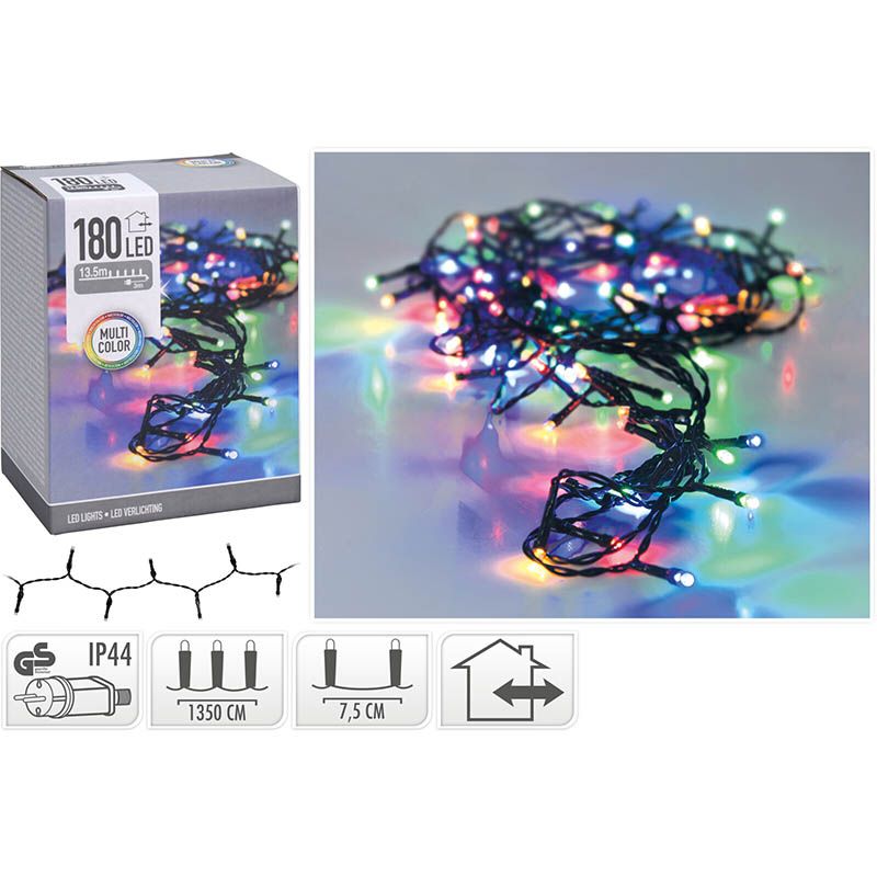 LED-verlichting - 180 LED's - 13.5 meter - multicolor