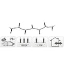 LED-verlichting - 240 LED - 18 meter - multicolor