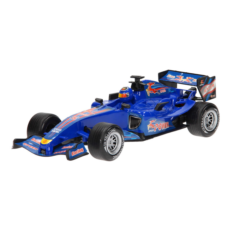 F1 Raceauto met Licht en Geluid - Zilver