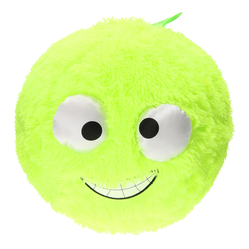 Fuzzy Bal met Lachgezicht - Groen, 40cm