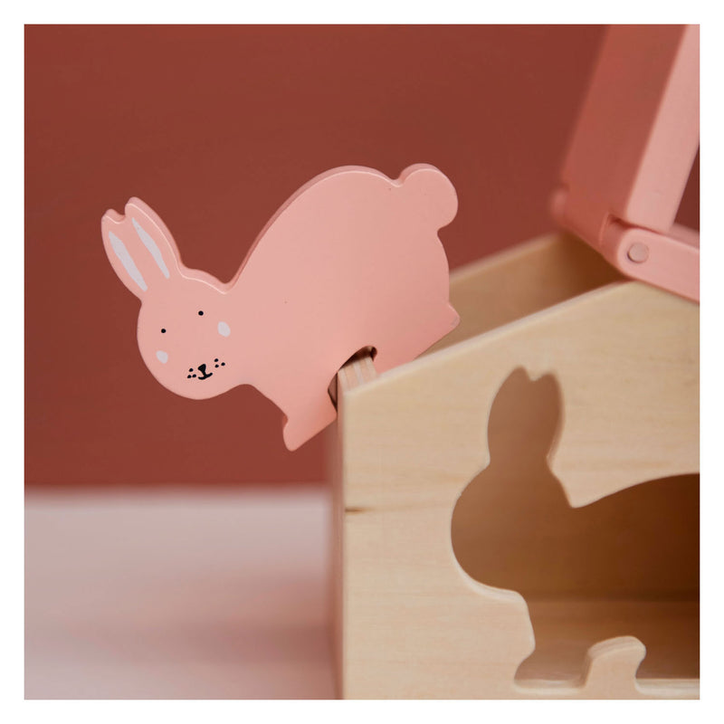 Trixie Houten Huis met Blokken - Mrs. Rabbit