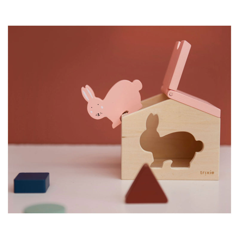 Trixie Houten Huis met Blokken - Mrs. Rabbit
