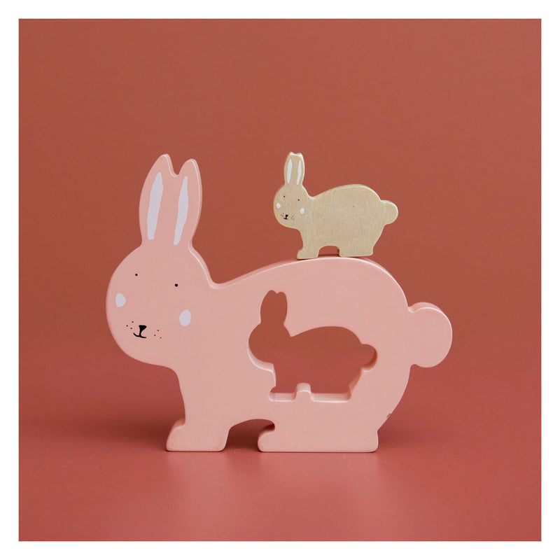 Trixie Houten Babypuzzel - Mrs. Rabbit