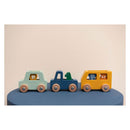 Trixie Houten Auto's met Dieren, 3st.