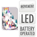 Kersttafereel Skipark - met verlichting en beweging