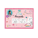 placemats Jill 29,7 x 42 cm kleurplaten 10 stuks